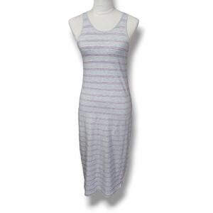 Earth Yoga Striped Tank Midi Dress